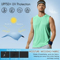Haimont Sleeveless Workout Shirt UPF 50+ Quick Dry Orange Size XXL