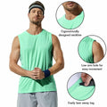 Haimont Sleeveless Workout Shirt UPF 50+ Quick Dry Orange Size XXL