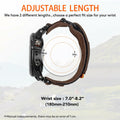 hemsut h Hoop and Loop Wide Watch Band Compatible Garmin Venu Brown/2 Size 45mm