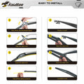 Raidbee Windshield Wiper Blades Set 26"+18" Front 16" Rear Subaru Outback 3pc