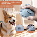 NAHANGPET 4-in-1 Rechargeable Cat Steam Brush Shedding Comb Blue