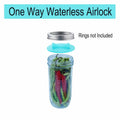 YOBNKU Fermentation Lids Silicone Airlock Caps Green 4 Pack Wide Mouth Jar