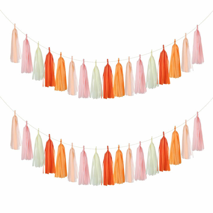 Guzon 25pcs The Sun Birthday Tissue Tassel Garland Paper Decorations