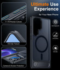 Temdan Magnetic Samsung Galaxy S25 Ultra Case 6.9" Black Shockproof