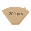BRIKINTE Disposable Coffee Filters for Ninja DualBrew #4 Cone 200 Pcs