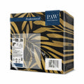 PAW Linen-Feel Paper Napkins 16x16 Golden Leaves Design 50 Pieces