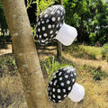 Lotus Mann 3PCS Large Navy Blue Mushroom Paper Lanterns Rustic Birthday Decor