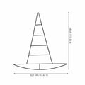 MAGICLULU Witch Hat Metal Wire Wreath Frame Black 34x32cm 2pcs