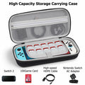TIGOJH Switch 2 Carry Case with 10 Game Slots & Accessory Pocket Black