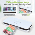 Amz Jet Vacuum Sealer Food LED Touch Digital White 50 Bags Included