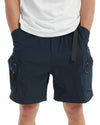 MONTFLIX Men's Hiking Cargo Shorts Lightweight Quick Dry Multi Pocket Navy M
