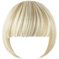 XRACEPHOL Blonde Bangs Clip-in Thick Natural Full Front Straight Hairpiece