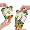 Swono Animal Pencil Case Jungle Monkey Tiger Giraffe Lion Elephant Colorful