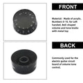 SAPHUE 4PCS Speed Control Knobs Electric Guitar Tone Volume Black