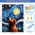 SUMELAY Dog Paint by Numbers Kit for Adults DIY Art 16x20 inch