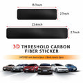 Yourkar 4PCS Car Door Sill Protector 3D Carbon Fiber Wrap Film Green