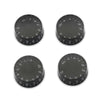 SAPHUE 4PCS Speed Control Knobs Electric Guitar Tone Volume Black
