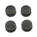 SAPHUE 4PCS Speed Control Knobs Electric Guitar Tone Volume Black