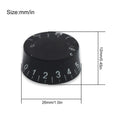SAPHUE 4PCS Speed Control Knobs Electric Guitar Tone Volume Black
