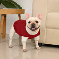 KCFESTIHUE Dog Sweater Argyle Cable Knit Turtleneck Red Size M