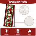 Jiudungs Linen Buffalo Check Plaid Table Runner 108in Black White