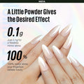 MEFA White Pearl Chrome Nail Powder 4 pcs Mirror Effect Pearlescent Pigment
