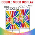 Artofy Pride Rainbow All You Need is Love House Flag Burlap 28x40 Festival