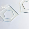 Hexagon Honeycomb Cutting Board Charcuterie Handle Template Acrylic 2"