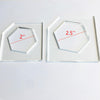 Hexagon Honeycomb Cutting Board Charcuterie Handle Template Acrylic 2"
