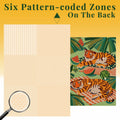 Graphinee 1000pcs Summer Tiger Jigsaw Puzzle Colorful Animal Paper Puzzle