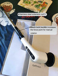 Qeffmion Electric Spin Scrubber Cordless Power Brush 7 Heads Black White