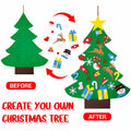 IHESPABLD 3Ft DIY Felt Christmas Tree Set Green 26 Ornaments for Kids