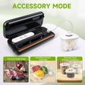 Amz Jet Vacuum Sealer Food LED Touch Digital Display Tempered Glass Black 50Bags