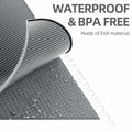 ESTHELLO Cat Litter Mat Large Honeycomb Double Layer Gray 36x30