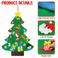 IHESPABLD 3Ft DIY Felt Christmas Tree Set Green 26 Ornaments for Kids