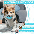 Jieffifa Indestructible TPR Dog Chew Toy with Suction Cup Blue