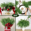 HUZIYAHAN Christmas Norfolk Pine Stems 18in Green Branches 8 Count