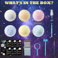 Hiawbon Gemstones Dig Kit 6 Planets 12 Skulls 18 Gems Space Kit