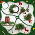 JDKPK 12 Pcs Norfolk Pine Branch 18" Artificial Greenery Green