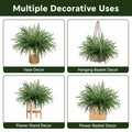 HUZIYAHAN Christmas Norfolk Pine Stems 18in Green Branches 8 Count
