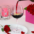 TOBYOVU Fiancé Wine Glass 16oz FIANCÉ Proposal Anniversary Gift for Him