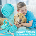 Jieffifa Indestructible TPR Dog Chew Toy with Suction Cup Blue