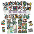 BIGZORO Tennis Stickers Waterproof Vinyl Decals 50 PCS Cartoon Sport
