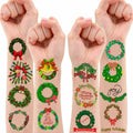 MeoIsDaBest Merry Christmas Temporary Tattoos Xmas Stickers 10 Sheets 100 PCS