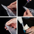 Tumtanm Piping Bags Disposable Pastry Icing Decorating 100pcs Transparent