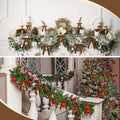 BeapTcely 30 Pcs Velvet Christmas Wreath Bows 5x7in Camel 1" Width