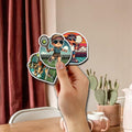 BIGZORO Tennis Stickers Waterproof Vinyl Decals 50 PCS Cartoon Sport