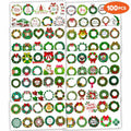 MeoIsDaBest Merry Christmas Temporary Tattoos Xmas Stickers 10 Sheets 100 PCS