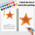 SLWBZ Watercolor Workbooks Painting Kit Thanksgiving Turkey with Paint Set