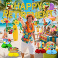 delaimastor Beach Retirement Party Decorations Banner Honeycomb Swirl 13pcs